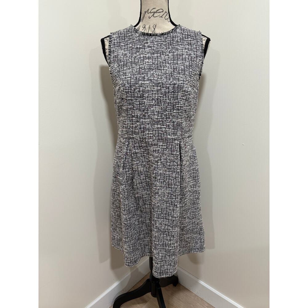 Loft Tweed Sleeveless Dress Size 8 with Pockets
